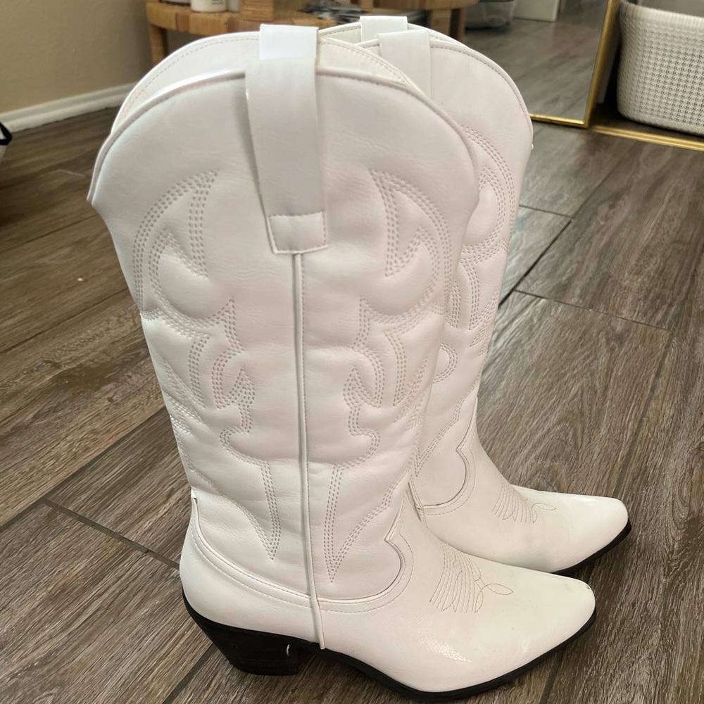 White Cowboy Boots